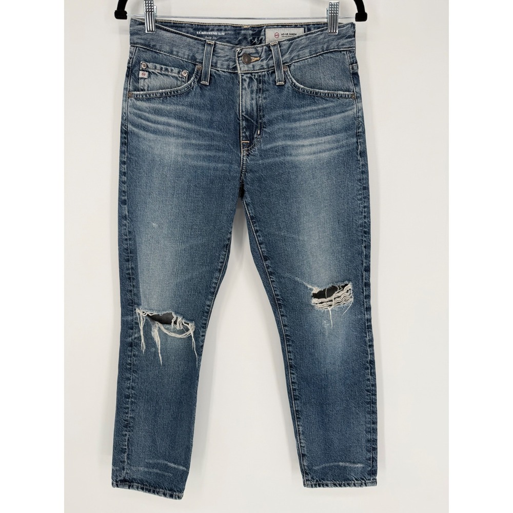 ADRIANO GOLDSCHMIED EX-BOYFRIEND SLOUCHY SLIM‎ JEANS DISTRESSED SIZE 26 CASUAL